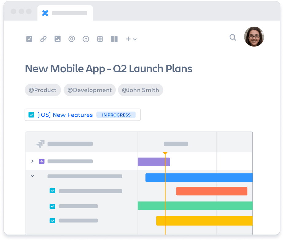 Strona Confluence z uwagami na temat projektów realizowanych w Jira